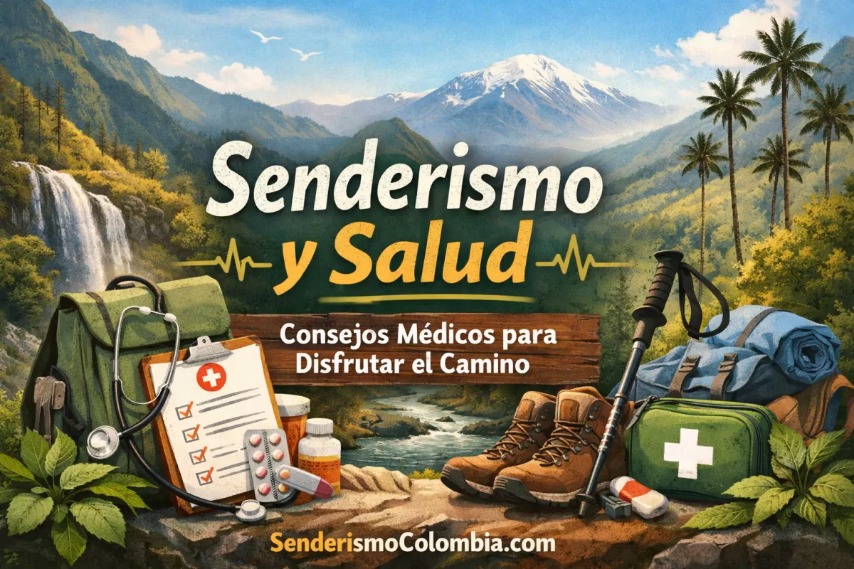Recomendación médica para disfrutar el senderismo de forma segura y saludable.